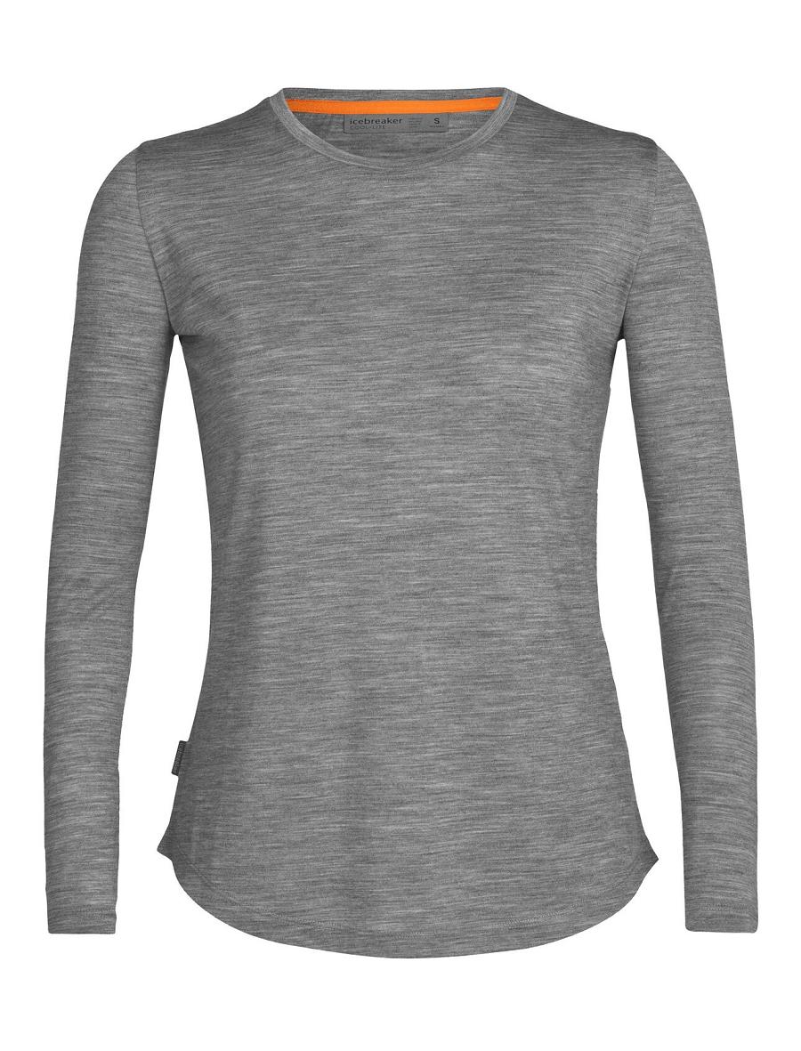 Long Sleeve Icebreaker Merino Sphere II T-Shirt Femme Grise | FR 1643AHKP